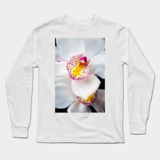 White Spotted Orchid Long Sleeve T-Shirt